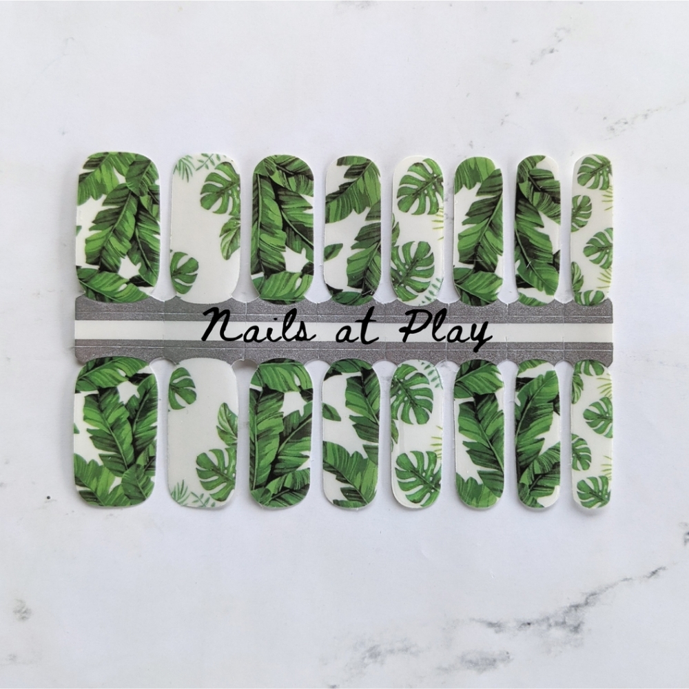 5 for $15 Nail Wraps- Banana Palm